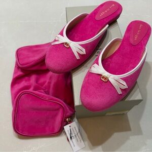 NWT Dee Ocleppo Athens Terry Cloth Hot Pink Women's Miles, 8.5
